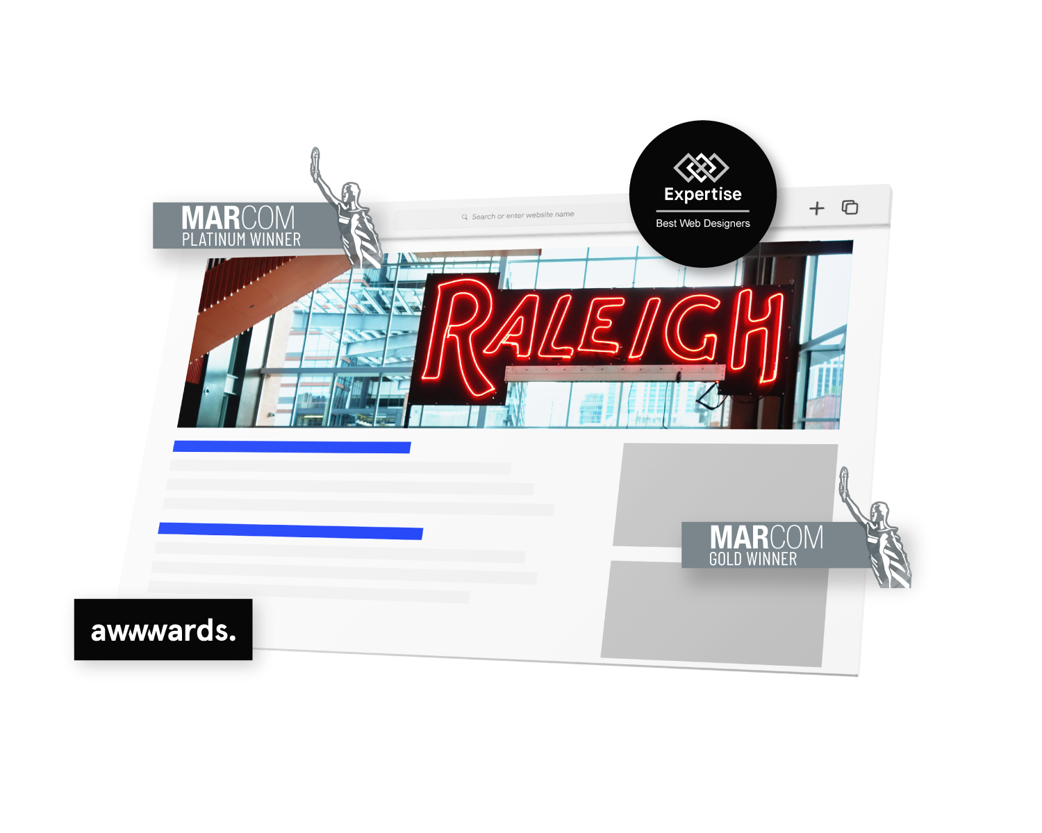 web design raleigh award winning web design team
